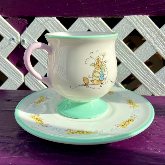 Other - Beatrice Potter Peter Rabbit ceramic children’s cup and saucer.
